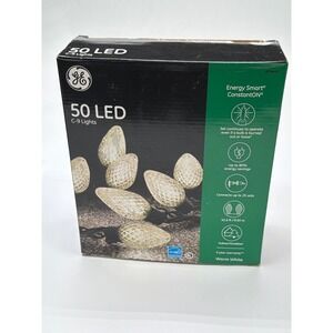 GE 50 LED‎ C9 ConstantON Warm White Energy Smart String Lights Indoor Outdoor